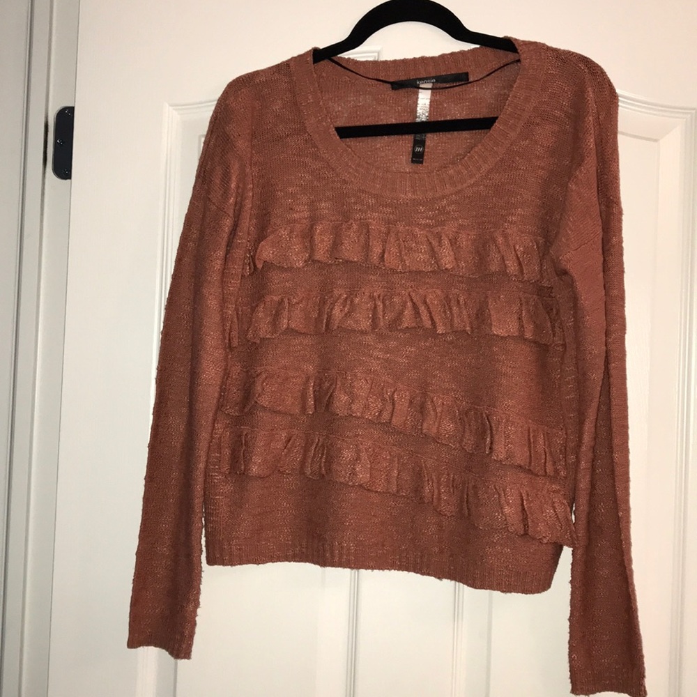 Kensie Ruffled Sweater